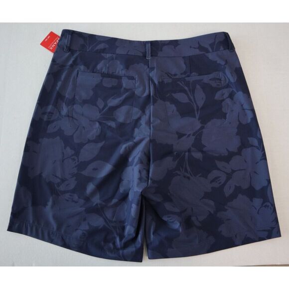 SPANX 50419R Women's Sz Large Floret Navy Sunshine 10" Bermuda Shorts - Picture 2 of 6